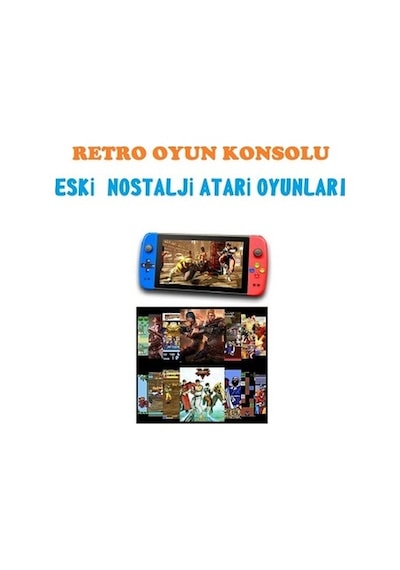 PS7000 3000 Oyunlu 7"128 Bit Retro Oyun Konsolu (İthalatçı Garantili)