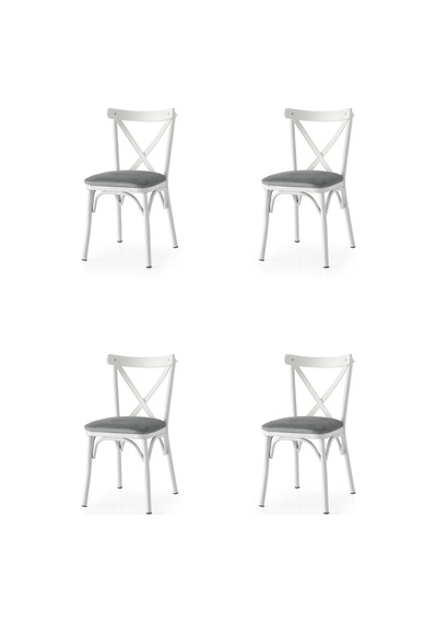 Bahar Mutfak Bahçe Cafe Sandalyesi 4 Li Set 001