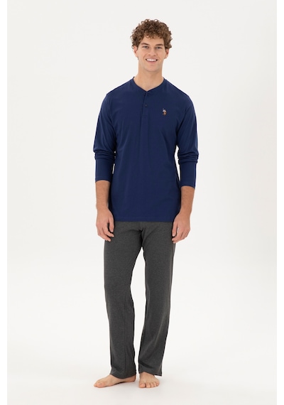 U.s. Polo Assn. Erkek Lacivert Pijama Takım 50301731-vr033 Lacivert