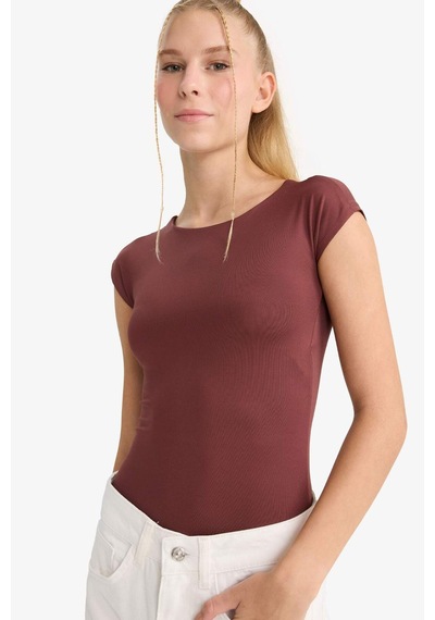 Defacto Coool Basic Düz Kolsuz Çıtçıtlı Body F7824ax25aubr469 Bordo