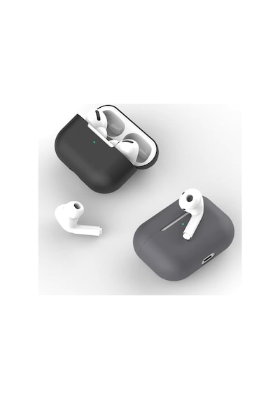 E2m Apple Uyumlu AirPods 4 Kılıf Sense Silikon Bej Bej