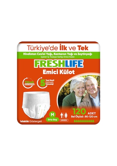 Medium Emici Külot 30 Lu 4 Paket 120 Adet M