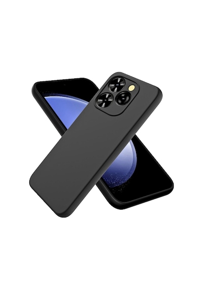 General Mobile Gm Era 30 Uyumlu Silikon Kılıf - Kamera Korumalı Esnek Kapak - Siyah