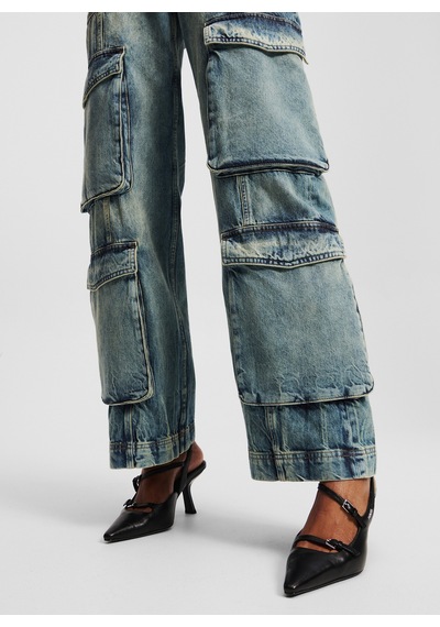 Karl Lagerfeld Jeans Mavi Kadın %100 Pamuk Denim Pantolon A3w10073