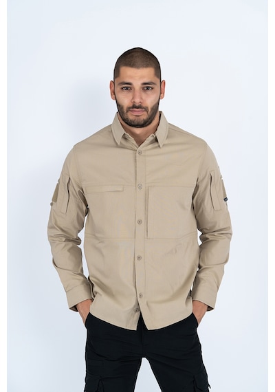 Combat tactical taktik fermuar cepli koruma swat outdoor gömlek Bej