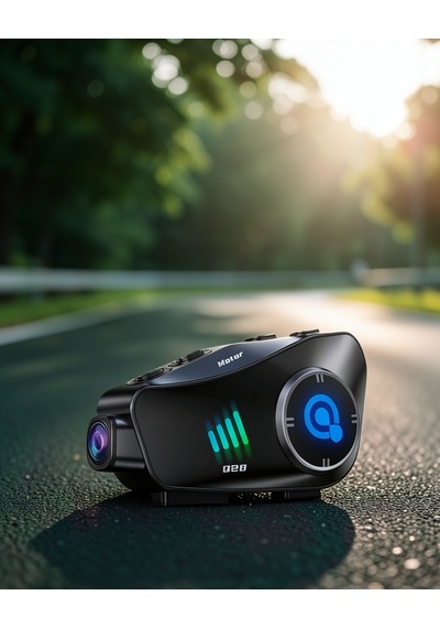 Kameralı Motosiklet Kask Kulaklığı 45 Saat Müzik Ipx6 Su Geçirmez