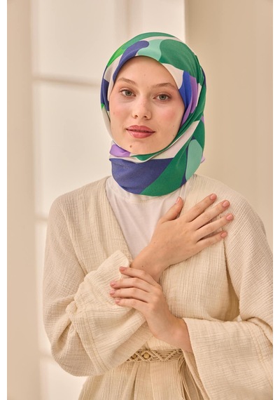 Silk Home Aura Eşarp 140001-16 Yeşil, Lila, Mint, Mor,beyaz, Lacivert