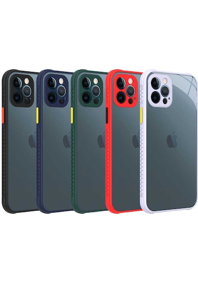 Apple Uyumlu iPhone 12 Pro Kılıf Zore Kaff Kapak Siyah