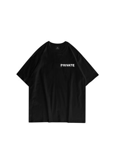 Flood Of Style Unisex Private Siyah Tshirt