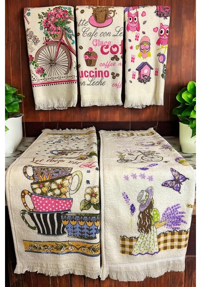 5'li Saçaklı Pamuklu Baskılı Havlu Seti 40x60 Cm El Yüz Mutfak Havlusu Yumuşak Desenli Su Emici Set 5 Li Set 3 Çok Renkli 5'li Saçaklı Pamuklu Baskılı Havlu Seti 40x60 Cm El Yüz Mutfak Havlusu Yumuşak Desenli Su Emici Set 5 Li Set 3 Çok Renkli