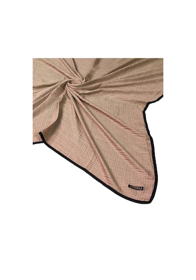 Mim Eşarp Mısırlı Eşarpları Biyeli Müslin Düz Renk Eşarp 100x100cm Açık Kahve