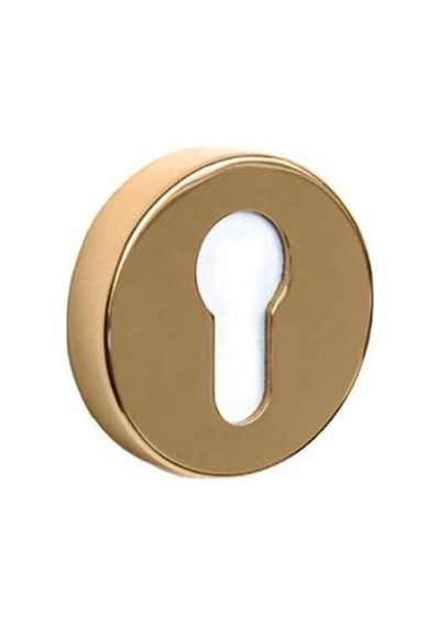 System Yuvarlak Yale Kapı Rozeti Gold Renk Ro12y Gl