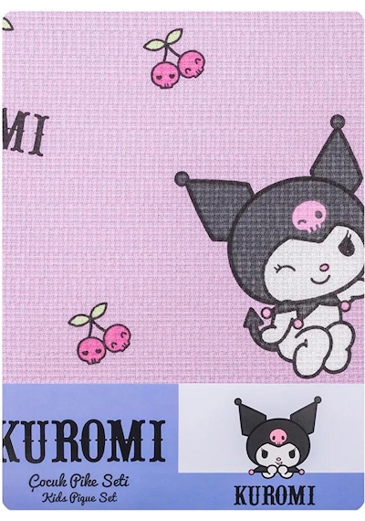 Lcw Home Karişik Kuromi Baskılı Çocuk Pike Seti Lila