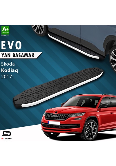 S-dizayn Skoda Kodiaq Evo Aluminyum Yan Basamak 193 Cm 2017 Üzeri