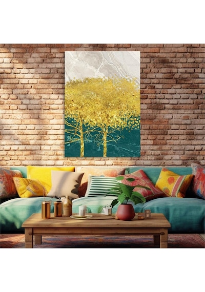 Gerçek Cama Baskı Sanat Temalı Tekli Cam Tablo283 S616