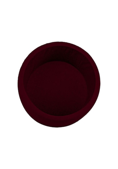 Gazzini Furniture Rio Retro Ayaklı Sandıklı Silindir Dekoratif Puf - Bordo