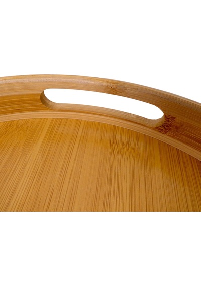 Yuvarlak Bambu Tepsi 35cm, Daire Sunum