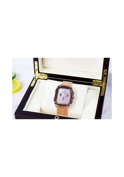 Watch Gold Series Gen 10 Özel Seri Metal/deri Çift Kordon Limited Edition Altın Rengi Akıllı Saat