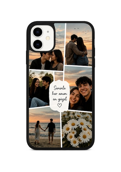 Apple iPhone Uyumlu 11 Kılıf Kişiye Özel Fotoğraf Kolaj Baskılı Telefon Kılıfı Tüm Modellerle Uyumlu Uv Baskı Siyah Apple iPhone Uyumlu 11 Kılıf Kişiye Özel Fotoğraf Kolaj Baskılı Telefon Kılıfı Tüm Modellerle Uyumlu Uv Baskı Siyah