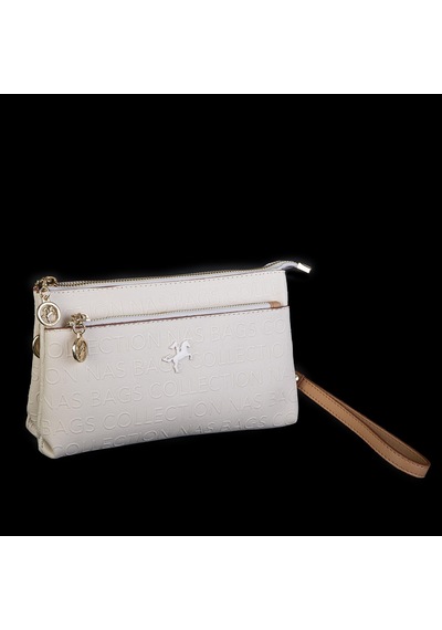 Nas Bag Kadın Çapraz Ve Clutch Çanta Bilek Ve Çapraz Askılı Krem Camel Gofraj 24x15 Cm Krem Camel Gofraj Çok Renkli