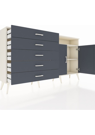 Arges Konsol 2 Raflı 5 Çekmeceli 2 Kapaklı 176x30x99 Aytaşı-antra Aytaşı-antrasit Arges Konsol 2 Raflı 5 Çekmeceli 2 Kapaklı 176x30x99 Aytaşı-antra Aytaşı-antrasit