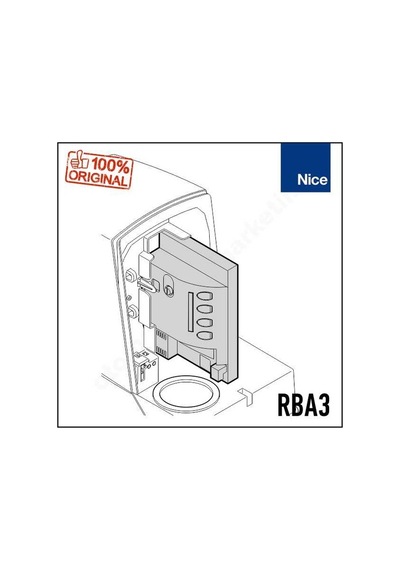 Nice Rba3 Yedek Kontrol Ünitesi (Robus 400/600/1000 - Run1500 Uyu