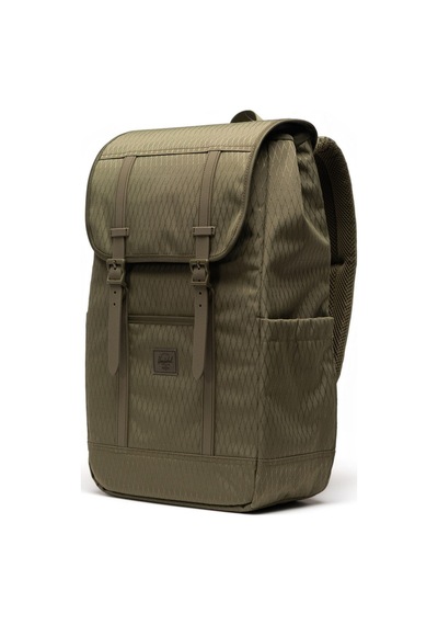 Herschel Retreat Su İtici Kumaş 16" Laptop Uyumlu Mıknatıslı Kapama Sırt Çantası, 23 L-23951 Elmas Dokulu Haki