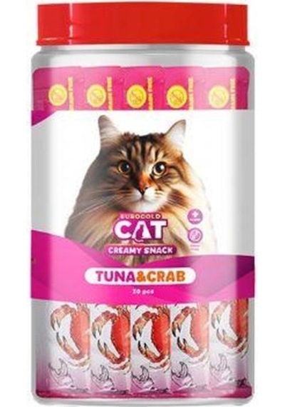 Eurogold Cat Ton Balıklı Yengeçli Kedi Ödül Maması 30 x 15 G