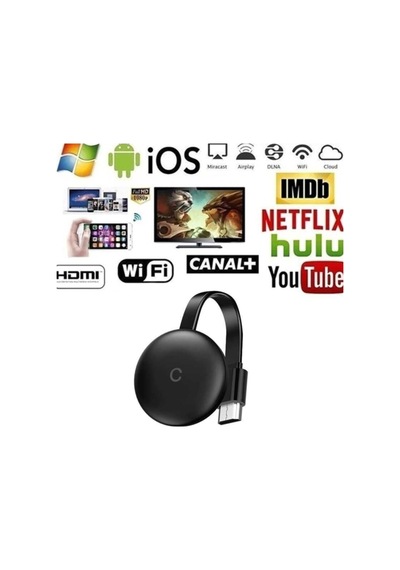 Chromecast G12 Kablosuz Görüntü Aktarma Cihazı