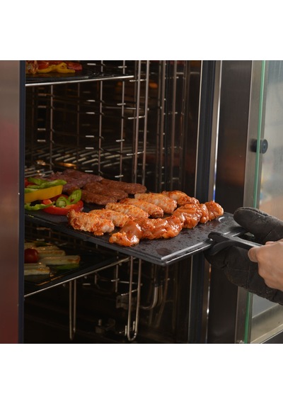 Lava Döküm Ahşap Ve Döküm Demir Hot Plate Servis Tahtası. Ölçü 30x40cm.