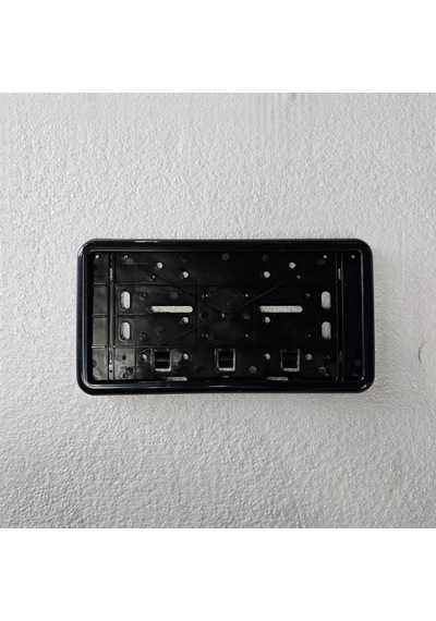 Kare Plakalık Otomobil Uyumlu Parlak Siyah Plastik 32x17cm
