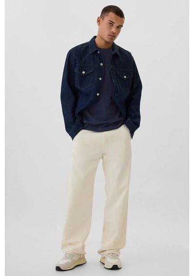 Gap V-frch Everyday Soft Erkek Tişört Lacivert