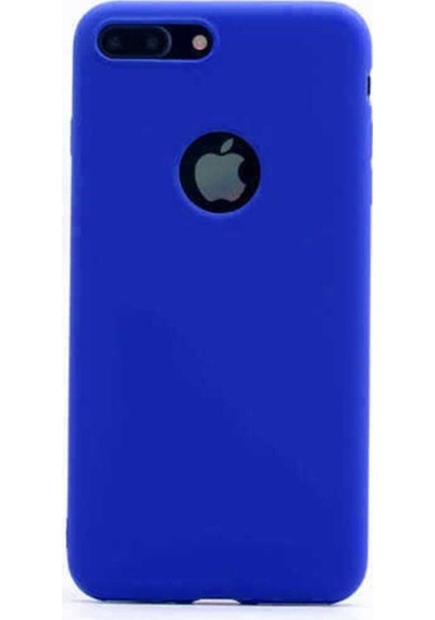 Apple Uyumlu iPhone 8 Plus Kılıf Zore Premier Silikon Kapak Saks Mavi