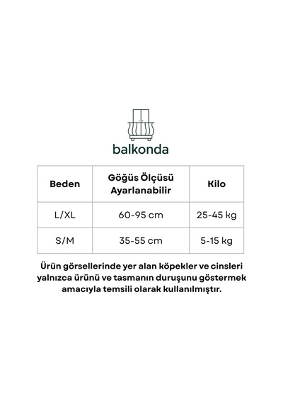 Tr Köpek Göğüs Tasması Ayarlanabilir Küçük & Orta Ve Büyük Irk Kolon Kordon Kahverengi