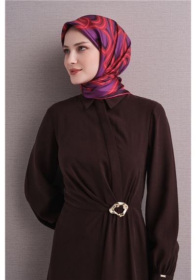Armine Saf İpek Twill Eşarp 9614d 01 Çok Renkli