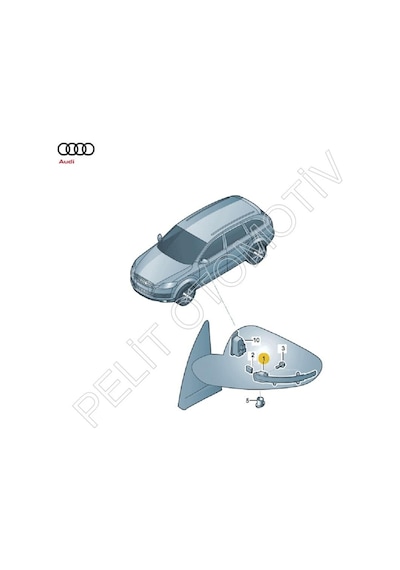 Audi Q3 Sağ Ayna Sinyali 8k0949102e 2015-2018