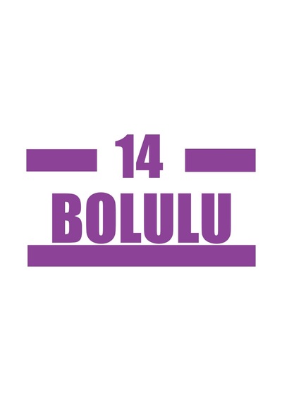 14 Bolulu Araba Sticker 17x17 Cm Mor