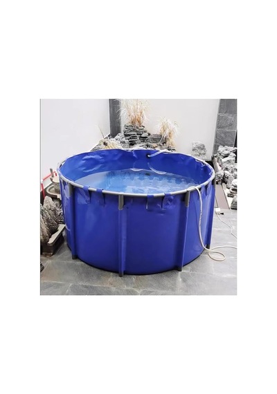 Tr Su Depolama Tankı, Büyük 3x1.2m Yer Üstü Pvc Balık Göleti - Koi Kültürü Ve Tarımsal Sulama İçin Katlanabi