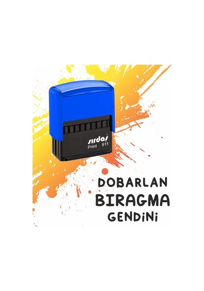 Dobarlan Bırakma Kendini Özel Tasarım Siyah Kaşe Diğer