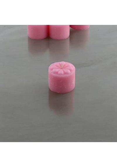 Tealight Mum Manolya Kokulu Pembe Renkli 6 Lı Paket 4 Saatlik Yanma Süresi - Ev Mumu - Iç Dekorasyon - Doğal Özler Çok Renkli
