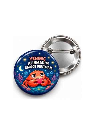 Yengeç - Alınmadım Sadece Unutmam - 58mm Rozet Çok Renkli