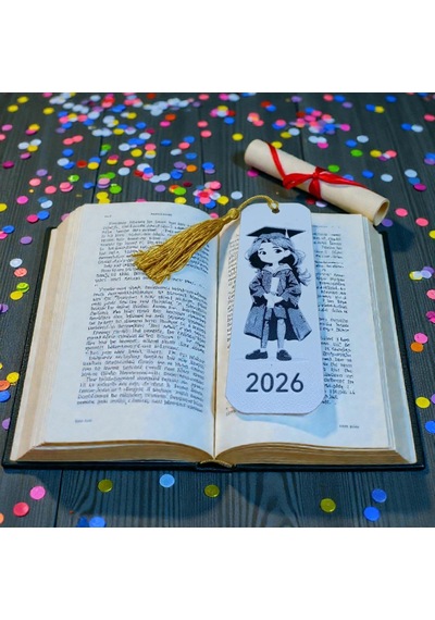 2026-mezuniyet-kız-kitap Ayracı 10 Lu