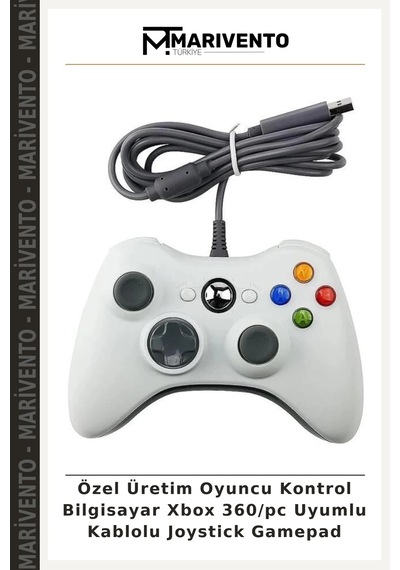 Özel Üretim Oyuncu Kontrol Bilgisayar Xbox 360/pc Uyumlu Kablolu Joystick Gamepad