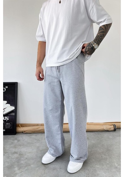 Gri Basic Baggy Eşofman