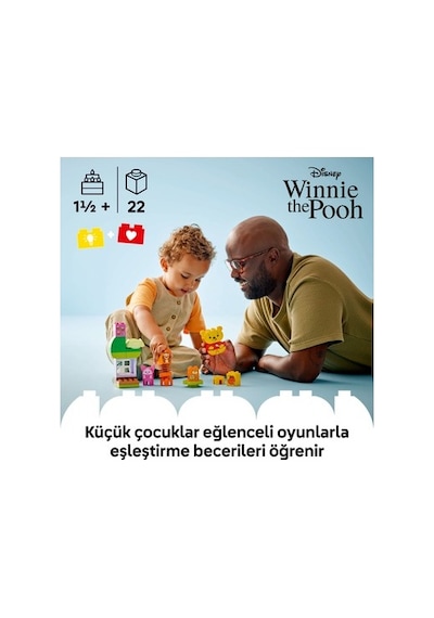 Lego Winnie Temalı Doğum Günü Partisi Eğitici Oyuncak Seti