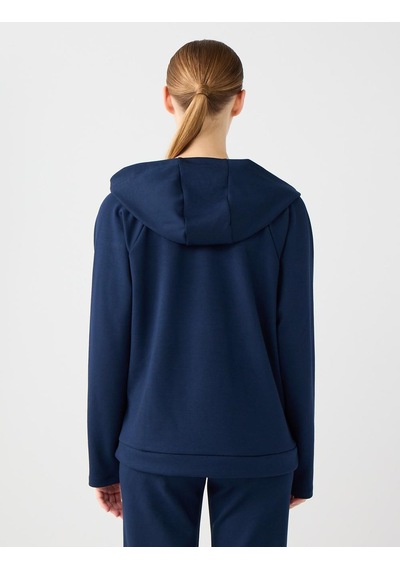 Jimmy Key Jimmy Key Lacivert Uzun Kollu Kapüşonlu Örme Sweatshirt 5ww235917494