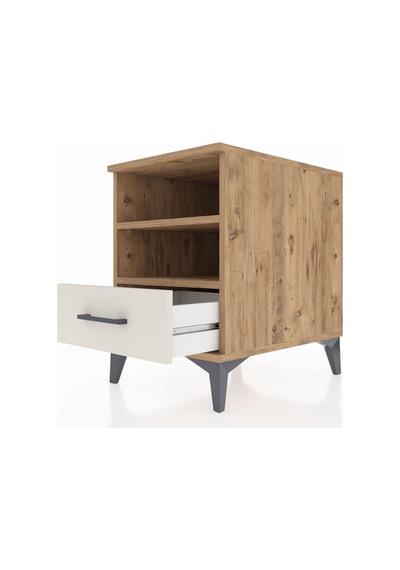 Kronos Komodin 2 Raflı Tek Çekmeceli 44x59x64 Çam-aytaşı Çam