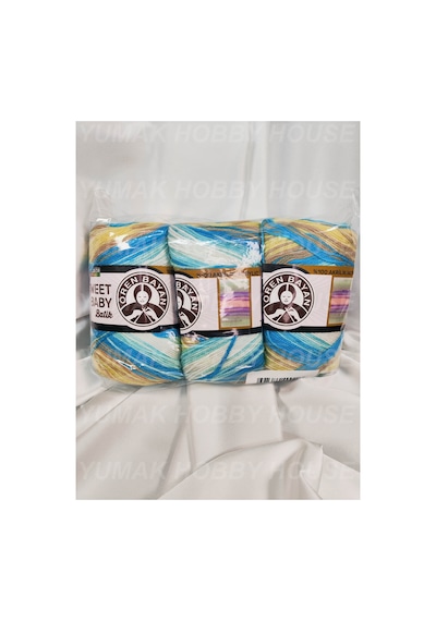 Sweet Baby Batik Ebruli El Örgü İpi 3 Adet - Renk: 328