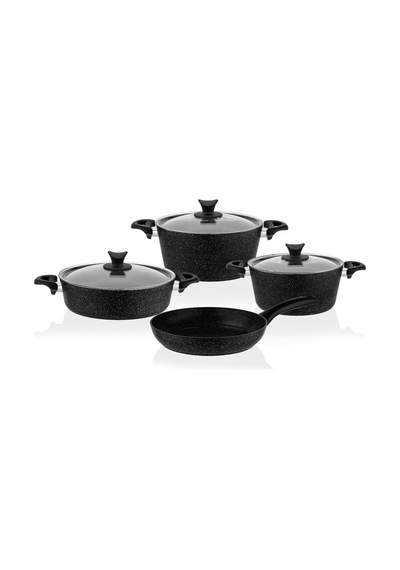 Taç Siyah Mastercook Tencere Seti