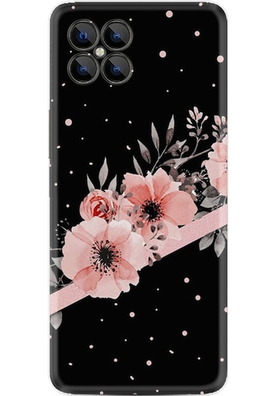 Omix X600 Kılıf Resimli Silikon Flowers Dots 1423